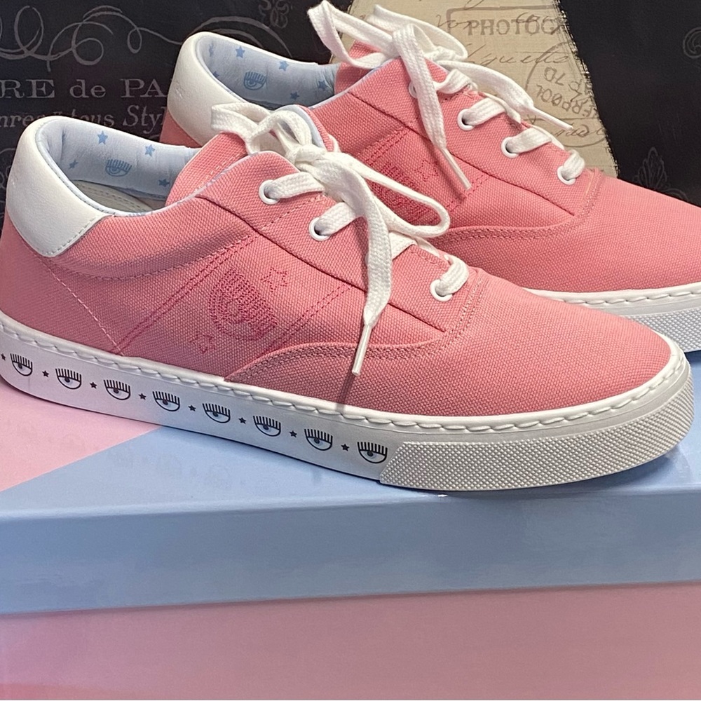 Chiara Ferragni Lace Up Sneakers